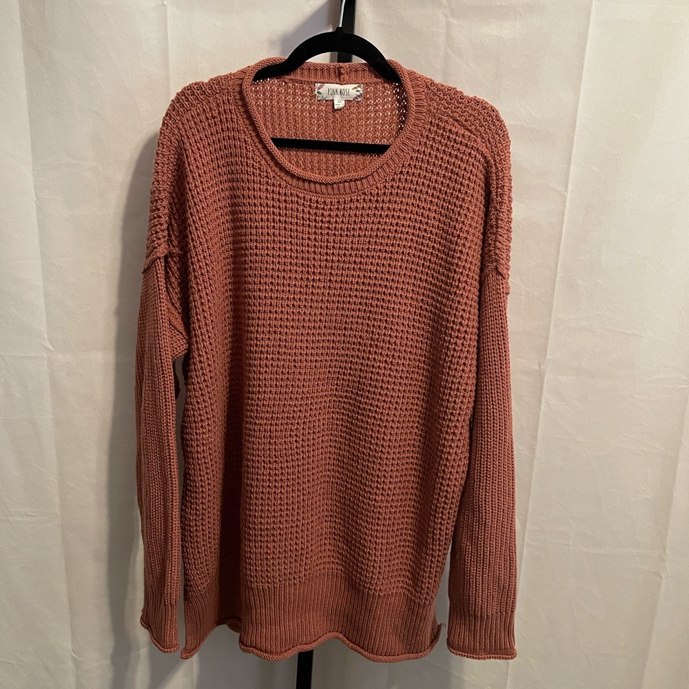 XL PINK ROSE Sweater, XL